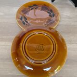 Set of 2 plates in earthenware of St Amand
