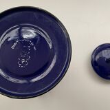 Pot à lait émaillé bleu