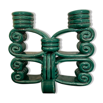 Double ceramic chandelier 50s