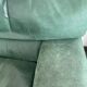 Fauteuil cuir vert Roche Bobois