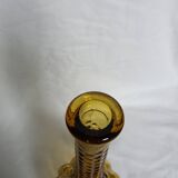 Carafe Empoli Italy Genie bottle in amber glass