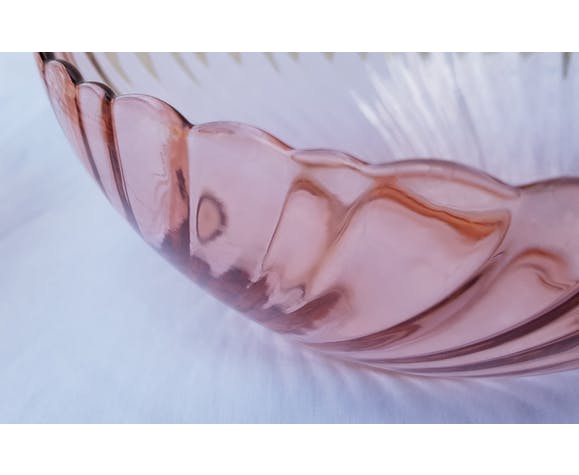 Pink glass bowls