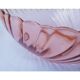 Saladiers en verre rose