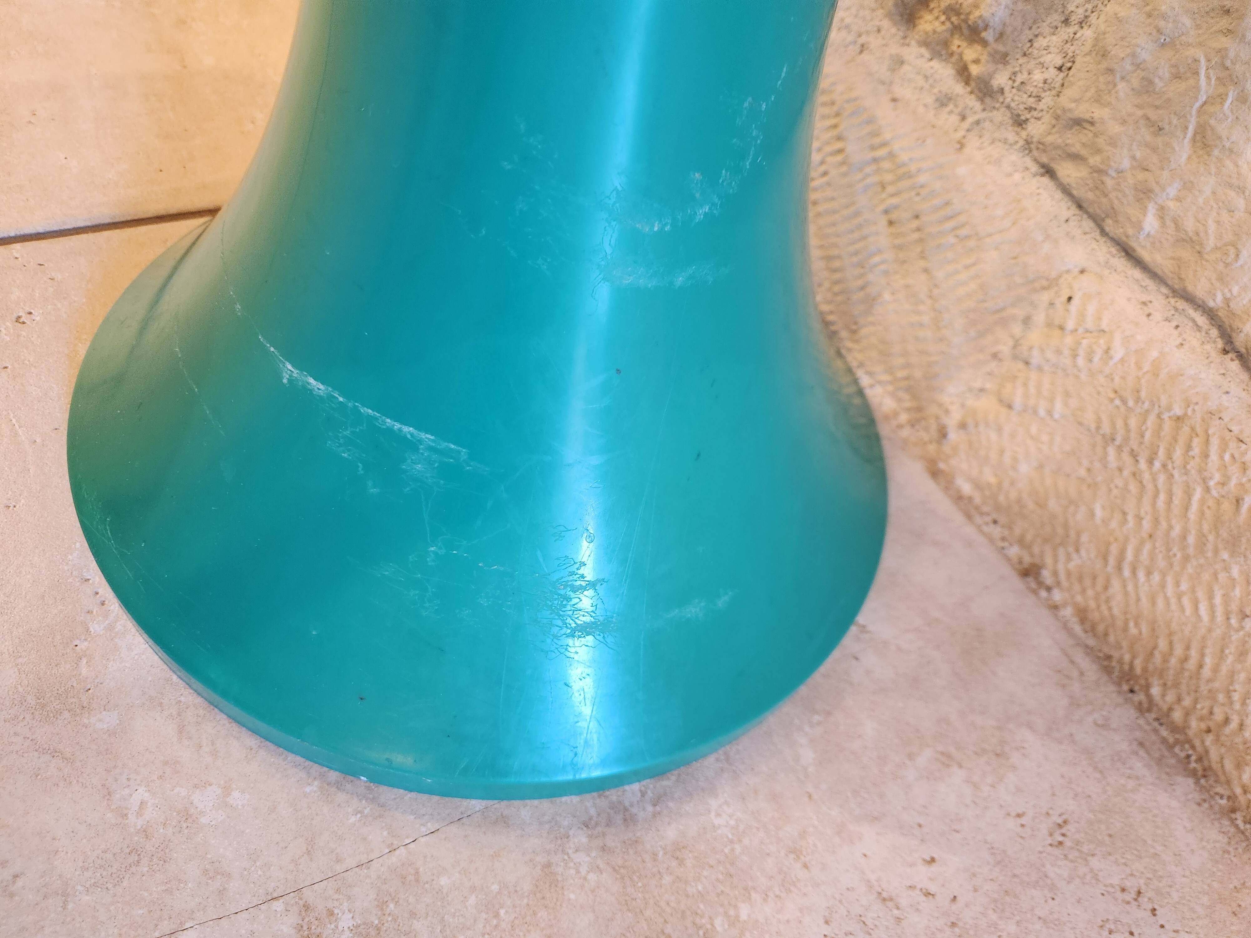 Tam Tam designer stool in green plastic