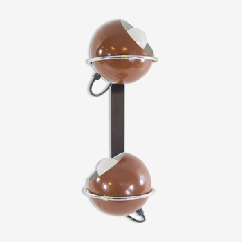 Lampe double globe Gepo années 70