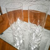 Duo of Crystal Long Drink Glasses