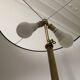 Tripod floor lamp with adjustable height and shelf from the 1960s.