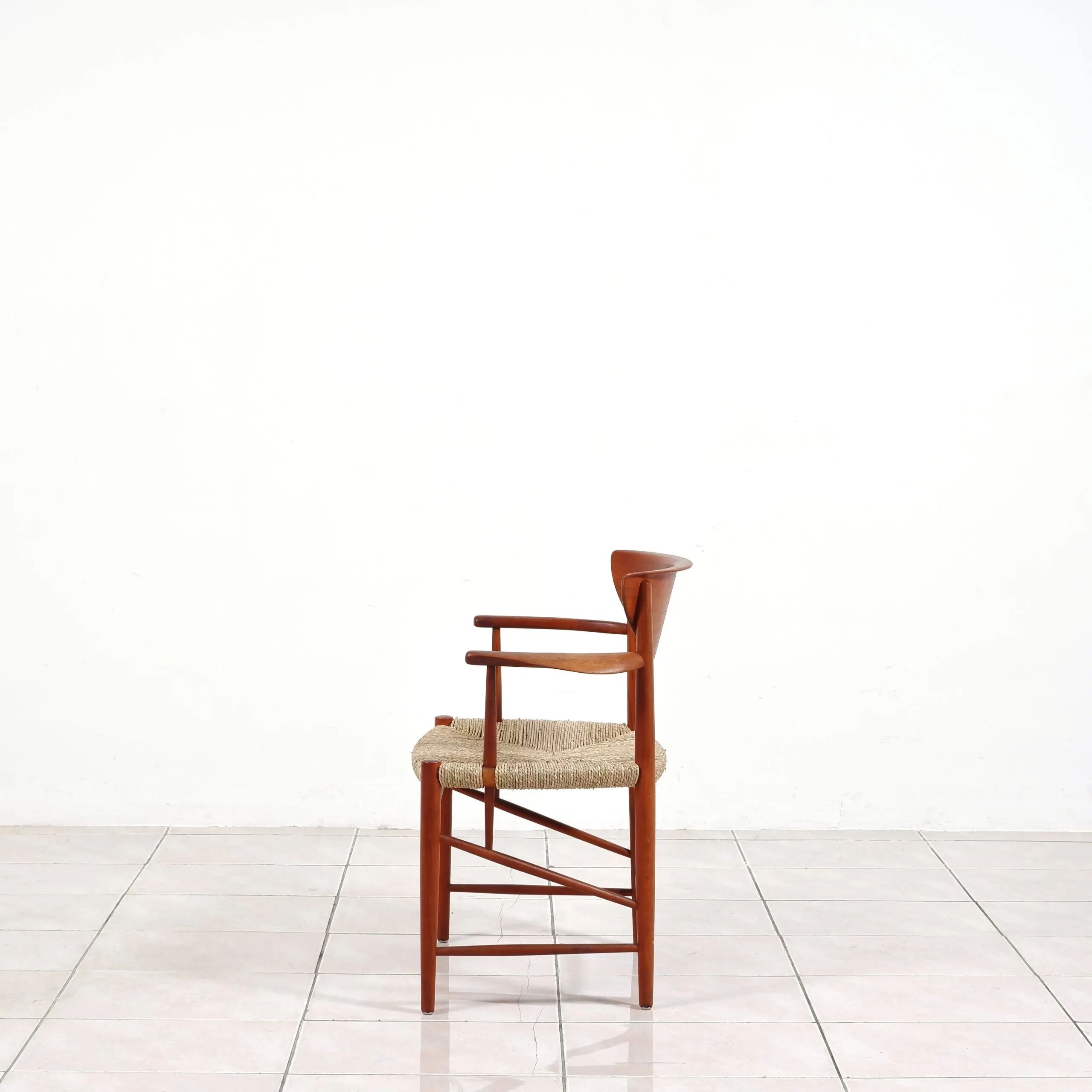 Set of model '317' & '316' by Hvidt & Molgaard-Nielsen for Søborg, fresh weaving