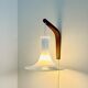 Model 491 Mandarin Wall Light In Milk Glass By Michael Bang For Holmegaard, Denmark 1980S
