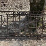 Folding wrought iron bed 1900