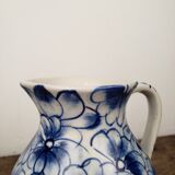 Pichet fleurs bleues