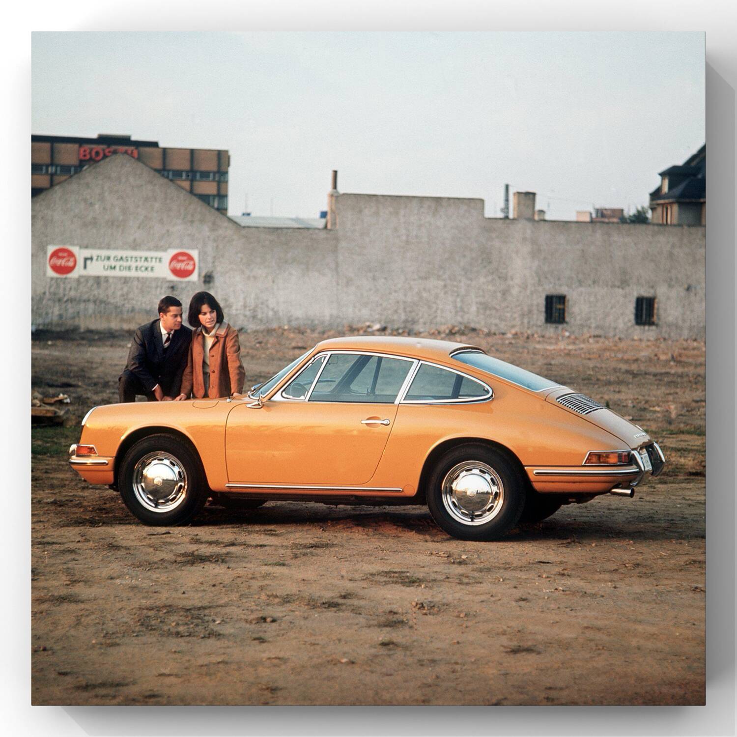 Tirage d'art Porsche 912 orange, 1967