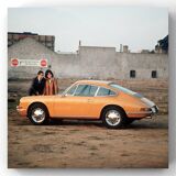 Tirage d'art Porsche 912 orange, 1967