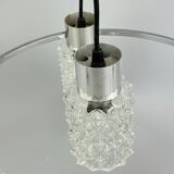 60s 70s lamp fixture ceiling lamp chandelier glass chrome space age