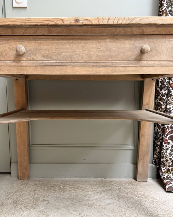 Petite console ancienne de ferme (restaurée)