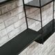 Shelves, 1960 to 70 metal 4 tablets black, 3 amounts