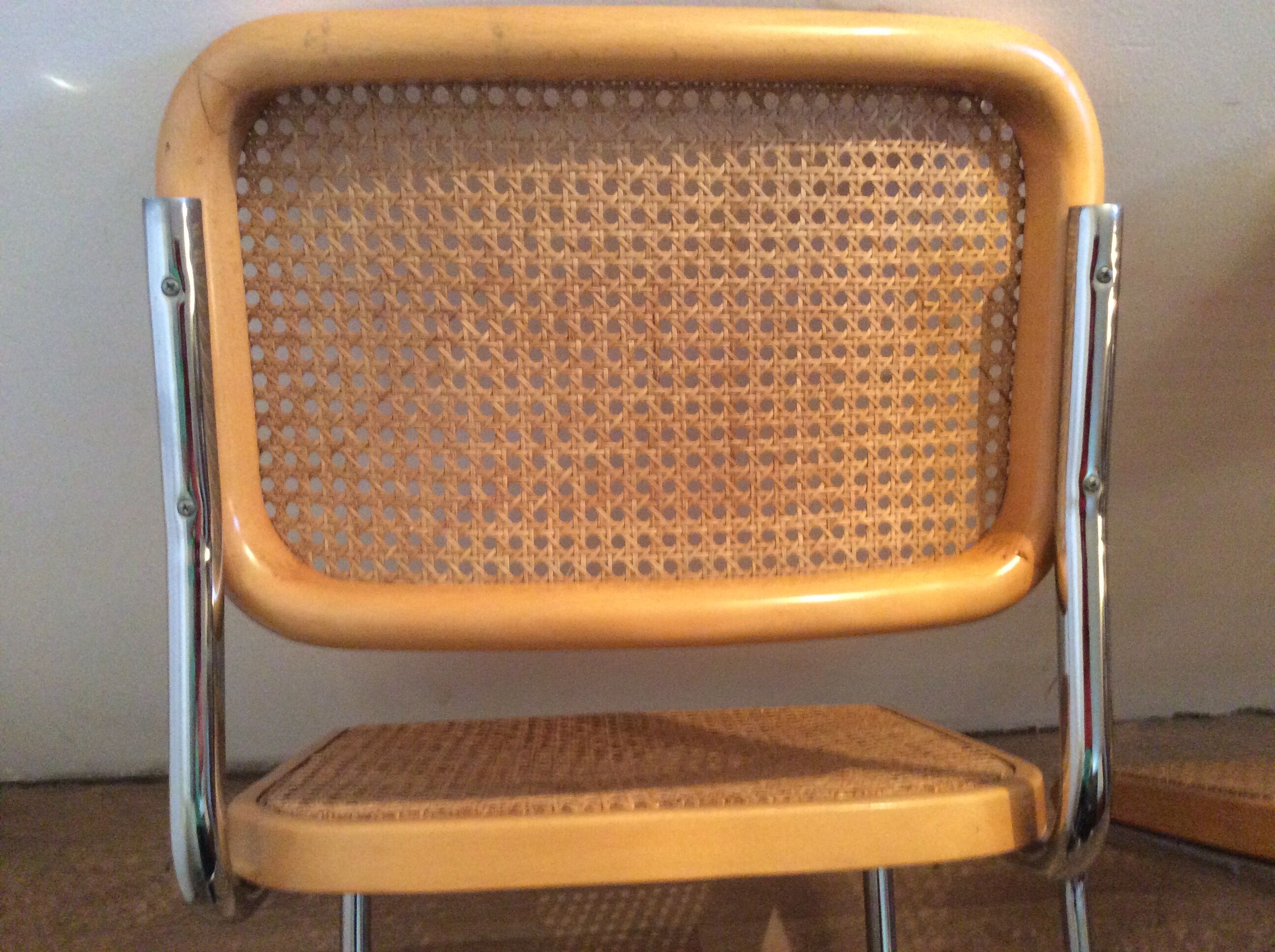 Pair of chairs Marcel Breuer Cesca B32