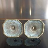Pair of gilded bronze candlesticks