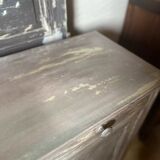 Parisian buffet in beech from the early 20th century with an antique finish.