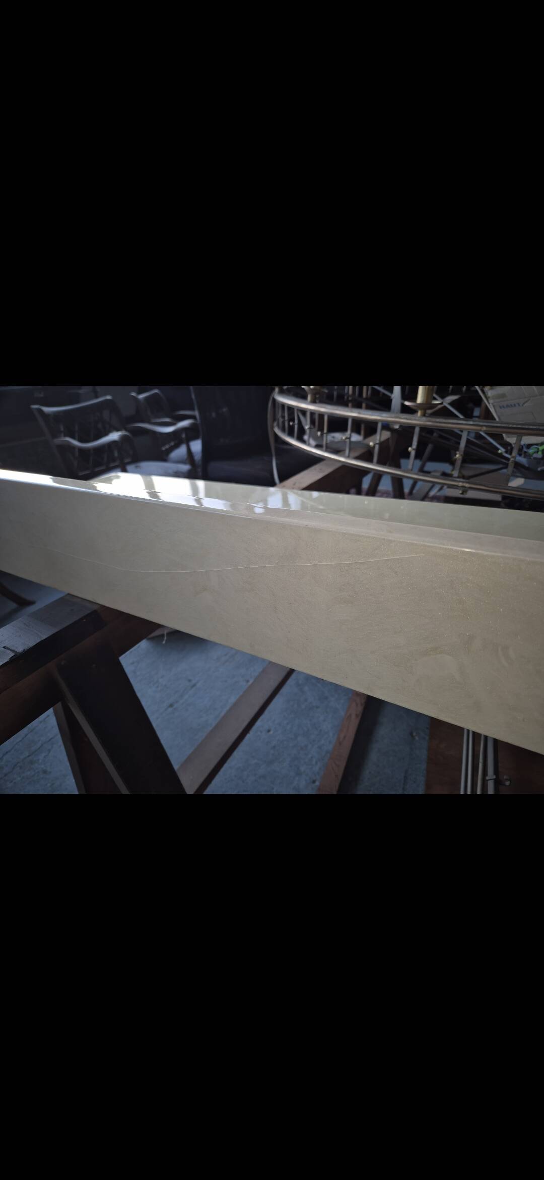 Lacquered bed by Eric Maville