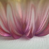 Empty pocket in pink glass paste corolla vintage Germany