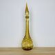 Carafe Empoli Italian bottle yellow glass, vintage