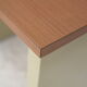 Minimalist desk, lacquered steel, formica top. France, circa 1970