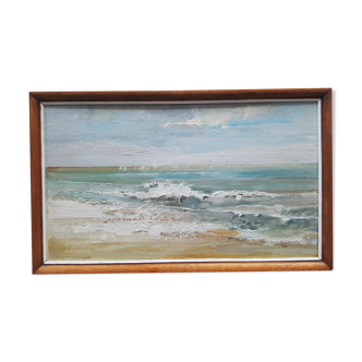 Huile sur bois signée Paul Dubar
