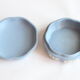 Wedgwood jasperware blue bonbonniere box, UK 1950s.