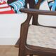 Fauteuil relax vintage en bois de style scandinave, 1950