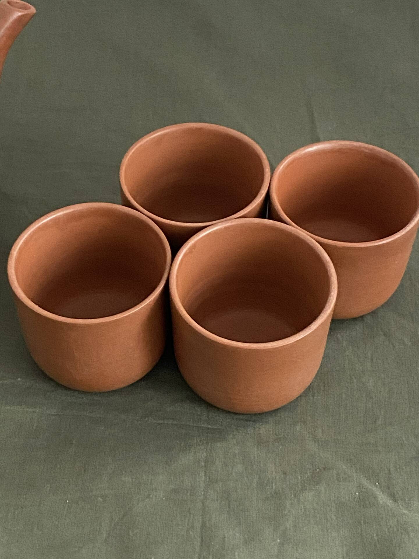 Terracotta tea set