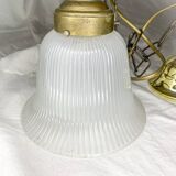 Suspension en verre et laiton
