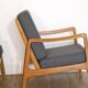 Pair of Danish armchairs in hetre by Ole Wanscher model FD109