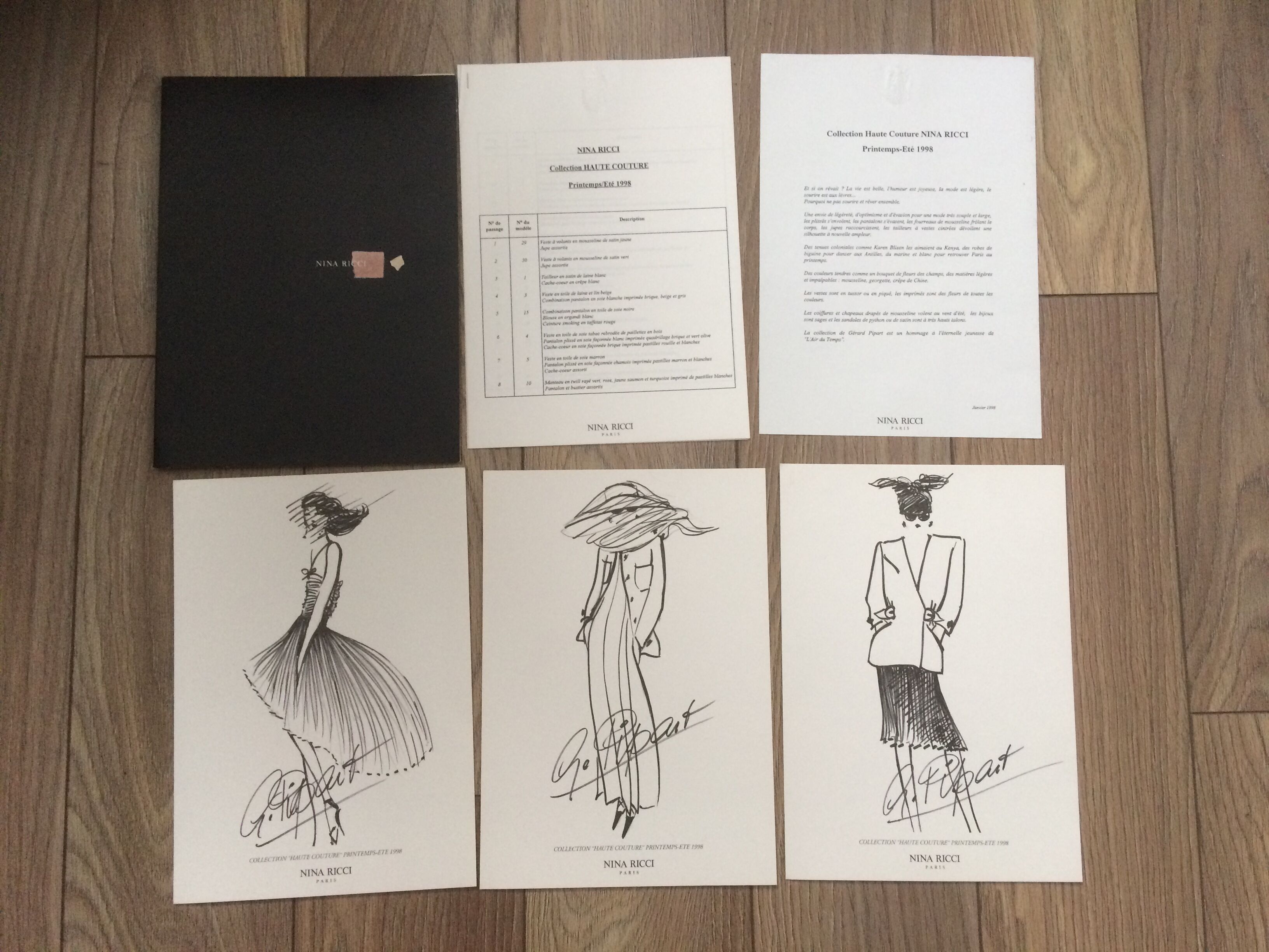 Nina Ricci: fashion illustration of the 1990s