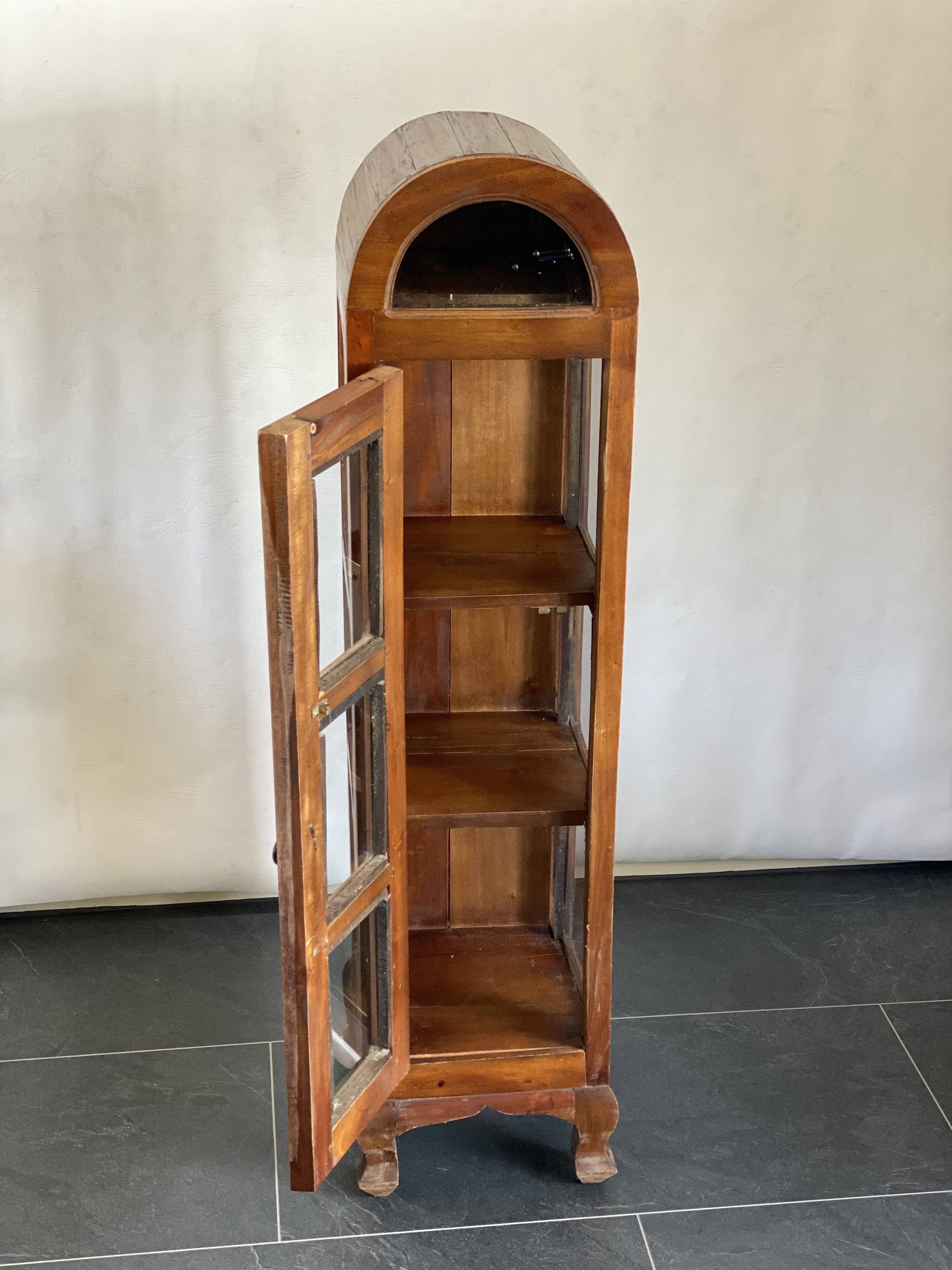 Vintage domed lighthouse curio cabinet