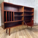 Vintage Scandinavian rosewood bookcase by Ib Kofod-Larsen, 60s