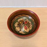 Vintage Khokhloma set – bowl + 7 painted ladles USSR