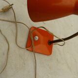 Orange articulated lamp aluminor