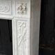 Louis XVI fireplace in Carrara marble, 18th century