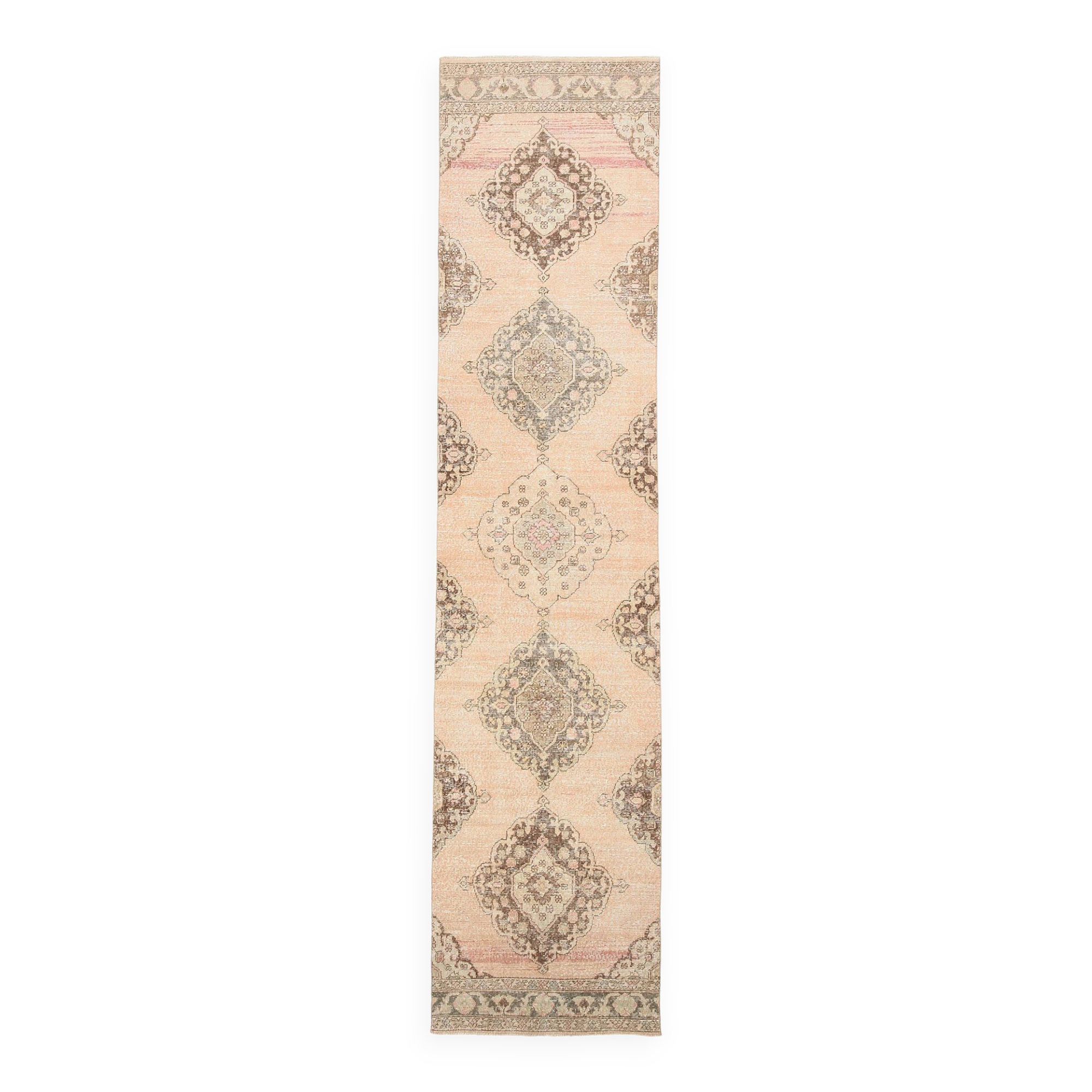 3x13 Classic & Oriental Wool Persian Runner Rug, 90x395Cm
