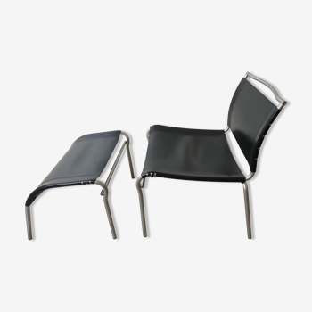 Lounge chair with ottoman by Calligaris, Italy