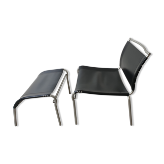 Lounge chair with ottoman by Calligaris, Italy