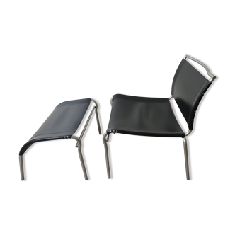 Fauteuil et ottoman par Calligaris, Italie