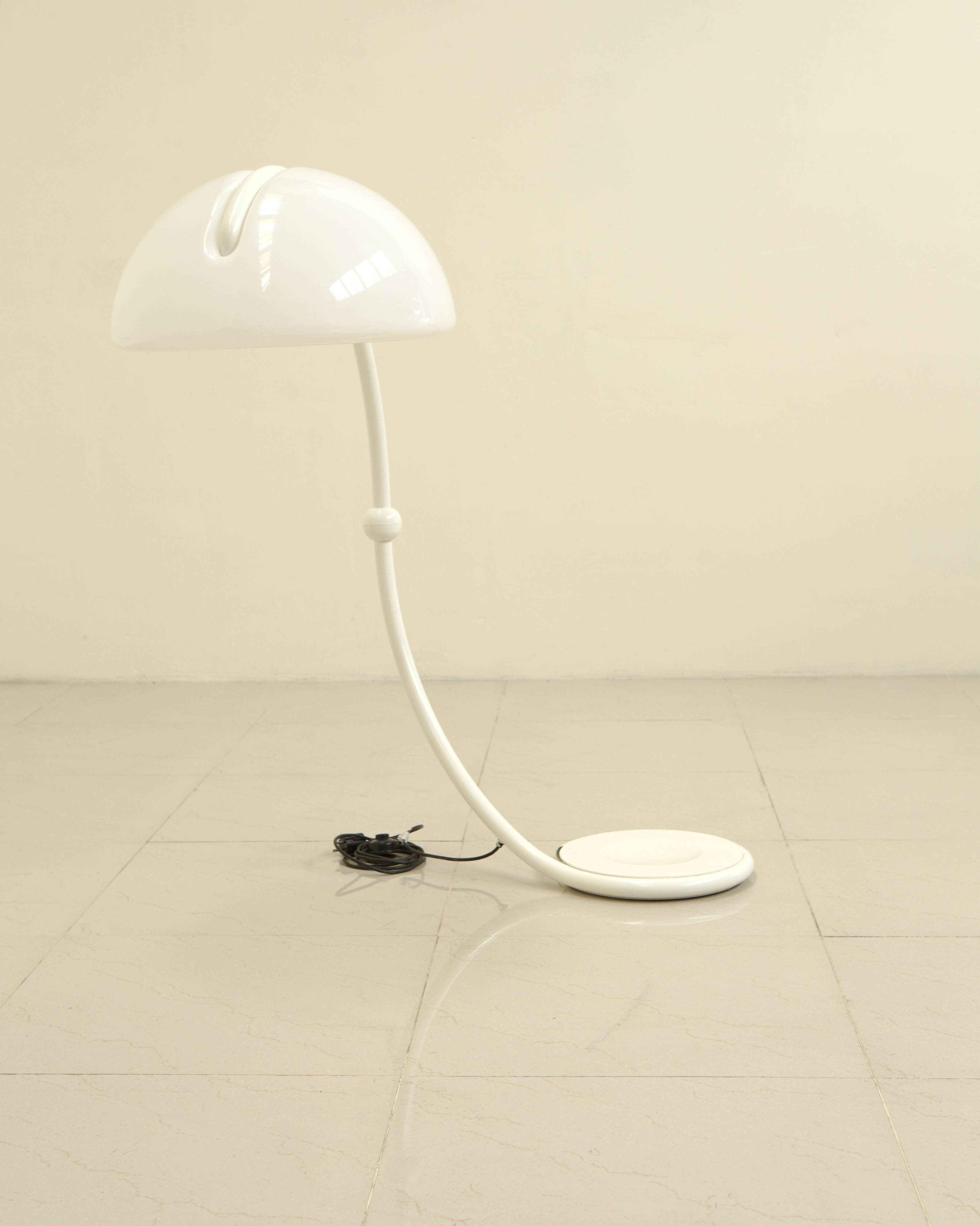 Lampe de sol "Serpente" par Elio Martinelli pour Martinelli Luce 70's