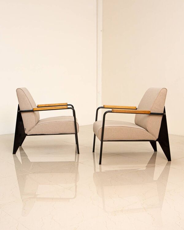 Paire de fauteuils ''Salon'' par Jean Prouvé pour Vitra 00's