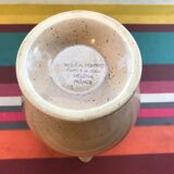 Former MBFA Pornic pitcher - ceramic handle and painted by Helena France vintage