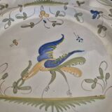 2 plates Signed Martres Tolosane Bird