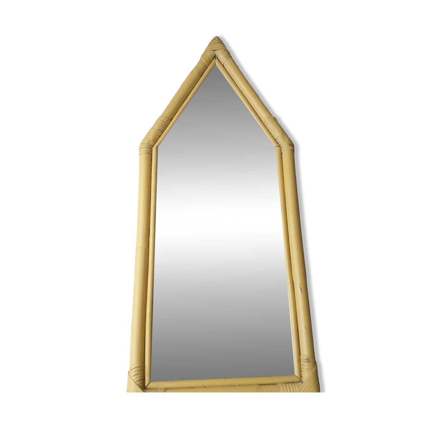 Painted wood mirror