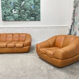 Burov leather living room set