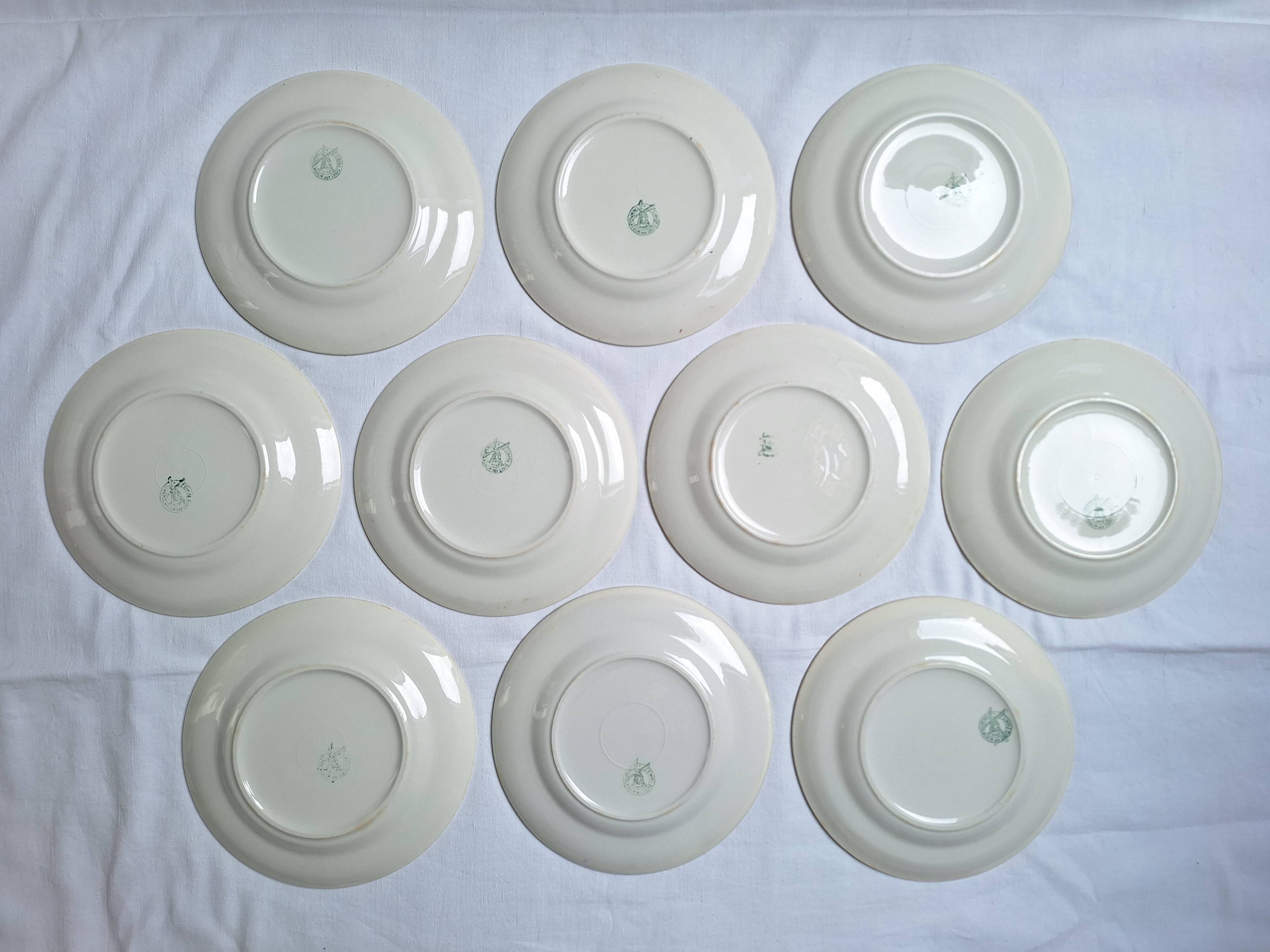 Yellow dinner plates from Moulin des Loups